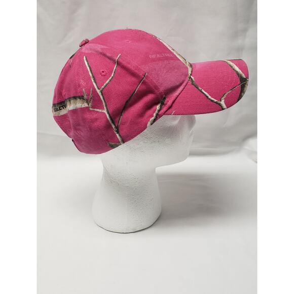 RealTree Pink Camo Kati One Size Fits All Adjustable Flex Strap Strap Hat - Picture 4 of 6